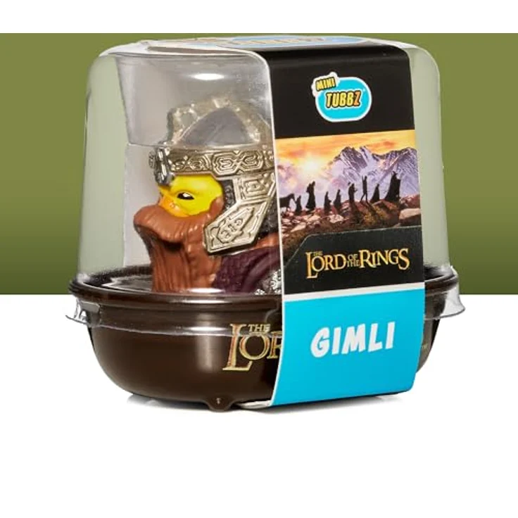TUBBZ Kleine Gimli Sammelbare Vinyl-Gummientenfigur - Offizielles Herr der Ringe Merchandise - 5 cm groß, ideal für begrenzten Platzbedarf – Bild 2