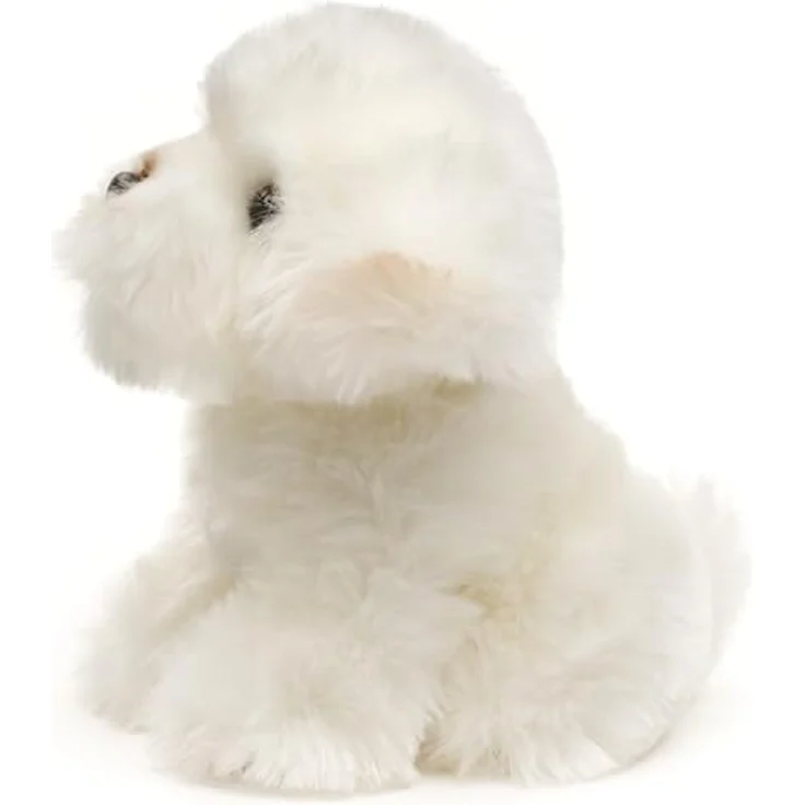 Uni-Toys Malteser Plüsch-Hund, 18 cm hoch, lebensecht, aus hochwertiger Acryl-Faser, nachhaltig mit 100% recyceltem Füllmaterial – Bild 3