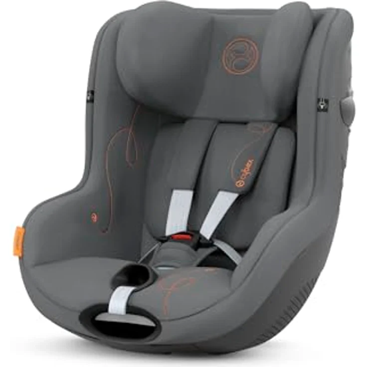 Cybex Sirona G I-Size Reboard Kindersitz, für Kinder von 61 cm bis 105 cm, bis ca. 4 Jahre, Lava Grey – Bild 5