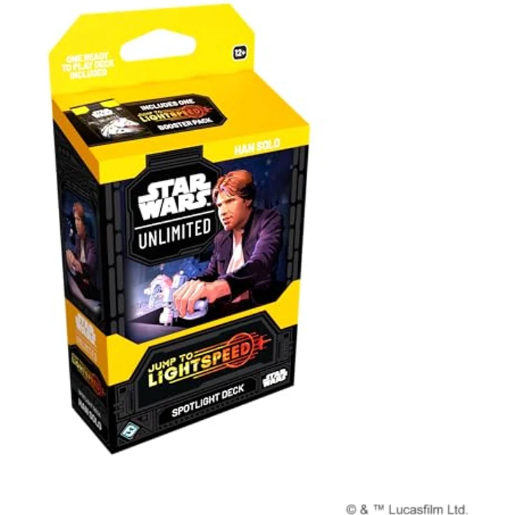 Fantasy Flight Games Star Wars: Unlimited TCG Jump to Lightspeed Spotlight-Deck Han Solo, 50-Karten-Deck mit 4 exklusiven Karten, 2+ Spieler, 20 Minuten, Englisch – Bild 1