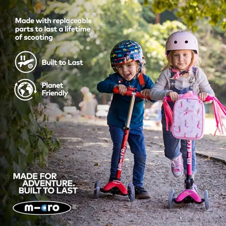 Micro Mobility Systems Mini Micro Deluxe Orion, Faltbarer Scooter mit LED und Sternenleuchten, blau – Bild 9
