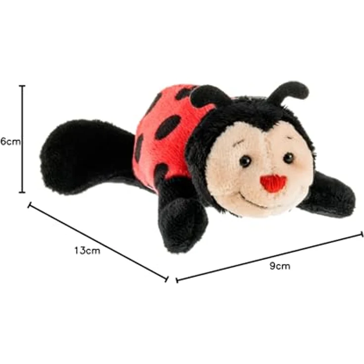 Schaffer Knuddel mich! 3456 Plüsch Magnetic Marienkäfer Bolle rot-schwarz – Bild 8