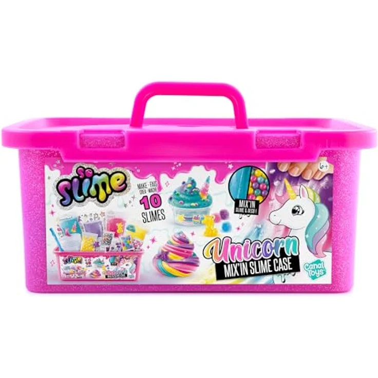 Canal Toys C Toys - So Slime SSC260, sensorischer Slime-Koffer Einhorn mit Spielzubehör und Transportmöglichkeiten – Bild 2