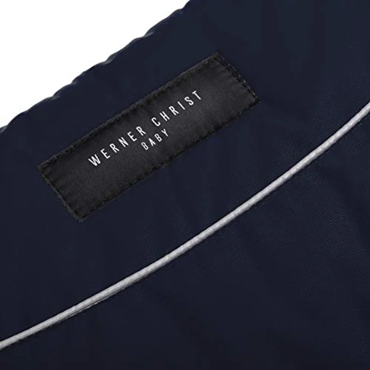 Kinderwagen-Muff aus Lammfell von WERNER CHRIST BABY - MOFFY ist der ideale Handwärmer für Buggys aus medizinischem Fell, einfache Handhabung, Handmuff in Navy (dunkelblau) – Bild 5