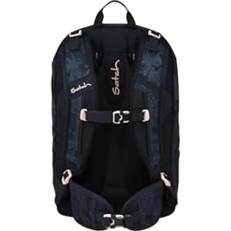 Satch air Schulranzen, gepolstert, 26L Stauraum, standfest, mit Laptopfach, Midnight Jungle - Blau – Bild 4