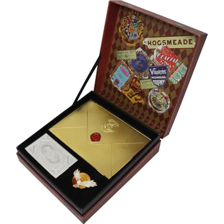 Fanatic Harry Potter Collector Geschenkbox Harry Potter's Journey to Hogwarts Collection, limitiertes Set mit nummeriertem Reisekoffer, versilbertem Hogwarts Express Ticket und vergoldeten Accessoires – Bild 2