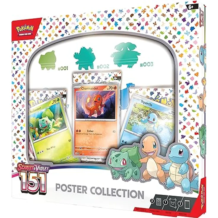 Pokémon TCG: Scarlet & Violet - 151 Poster Collection - EN, Pokémon Sammlung mit 3 Promokarten und Boosterpacks – Bild 3