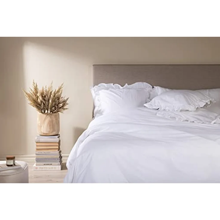 Venture Home Levi Bed Set Cotton w ruffle - White - 240*220, Kinderbettwäschen mit dekorativem Rüschenrand – Bild 3