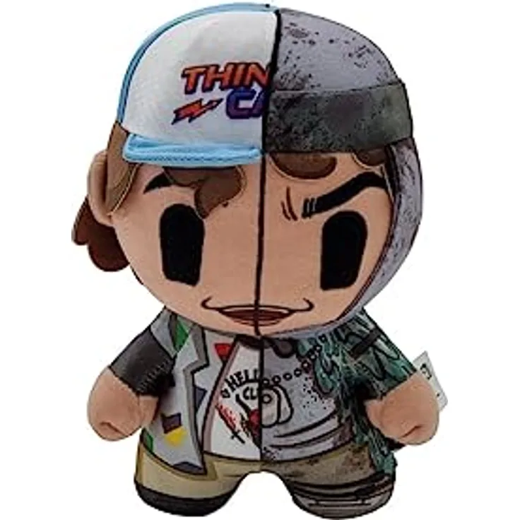 BANDAI DZNR 19CM Premium Plush IN A Box, Stranger Things Dustin, hochwertiges Kuscheltier mit Standfunktion