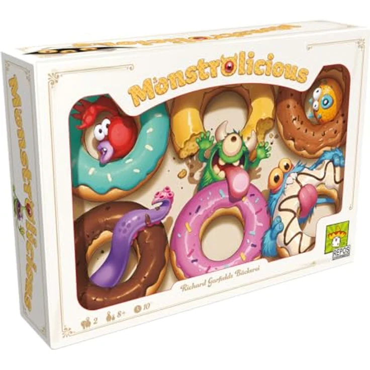 Asmodee Monstrolicious, Brettspiel für strategische Duelle mit Monstern und Desserts – Bild 1