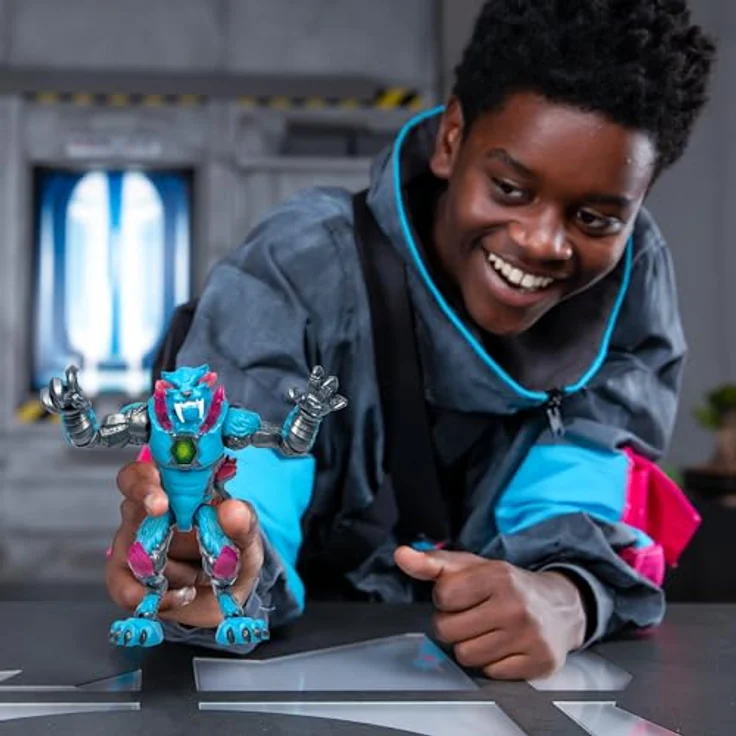 MRBEAST LAB Mutators Iconic Panther, Actionfigur mit über 20 beweglichen Gelenken, 13 cm groß, zum Sammeln in Varianten: Iconic Panther, Stealth Panther, Metallic Panther, exklusiv Golden Panther – Bild 2