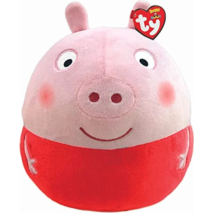 Peppa Wutz Pig Squish-a-boo Kinder Stoff-Tier Kuschel-Kissen 20cm – Bild 2