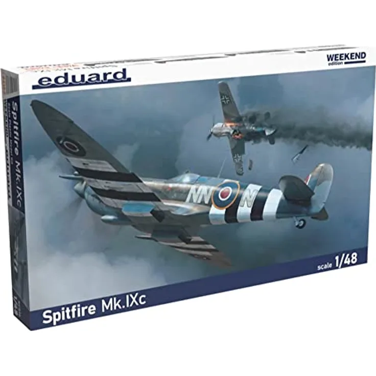 Eduard EDK84183 Kit 1:48 Weekend-Spitfire Mk.IXc Modell, geformte Farbe