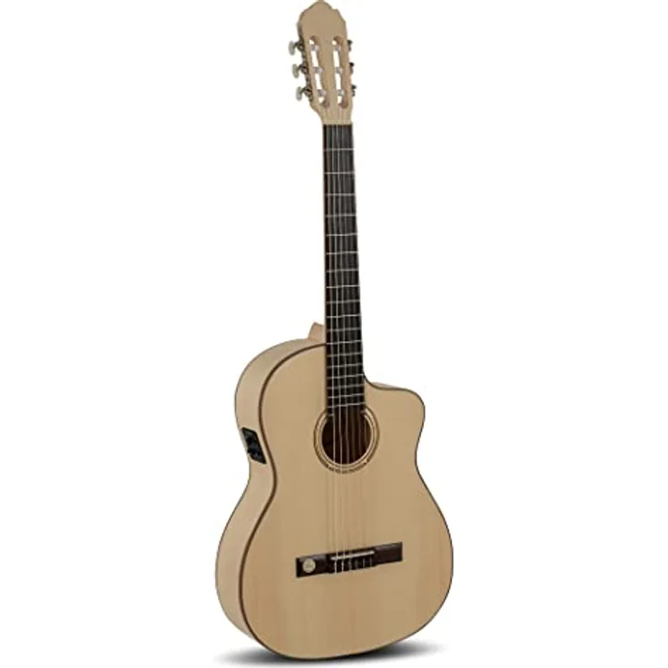GEWA Klassikgitarre Pro Natura Silver Samba E-Akustik Made in Europe