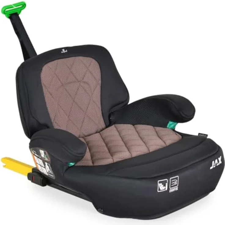 Cangaroo Kindersitzerhöhung Jax i-Size, 36 kg, 125-150cm Gruppe 3 Isofix Top Tether, wählbarer Bezug – Bild 3