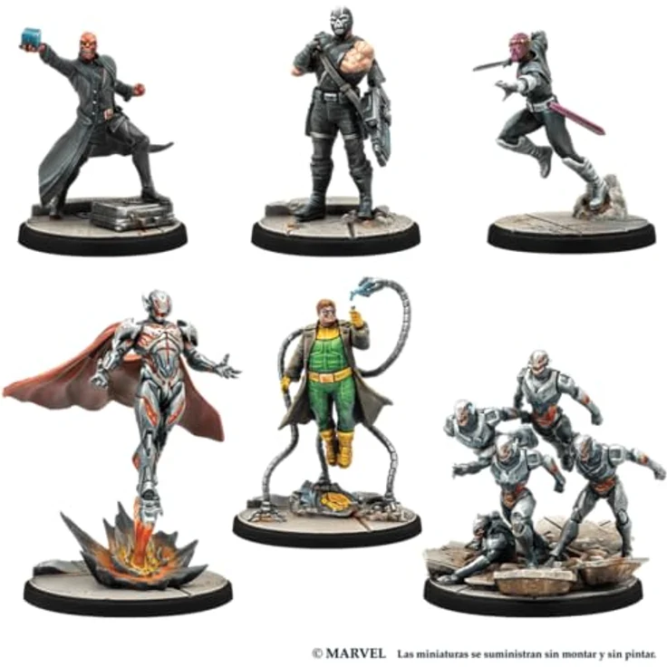 Atomic Mass Games Marvel Crisis Protocol Starter-Box, Miniaturspiel für 2 Spieler, komplett auf Spanisch, ab 14 Jahren, mit neuen Miniaturen und epischen Schlachten – Bild 2