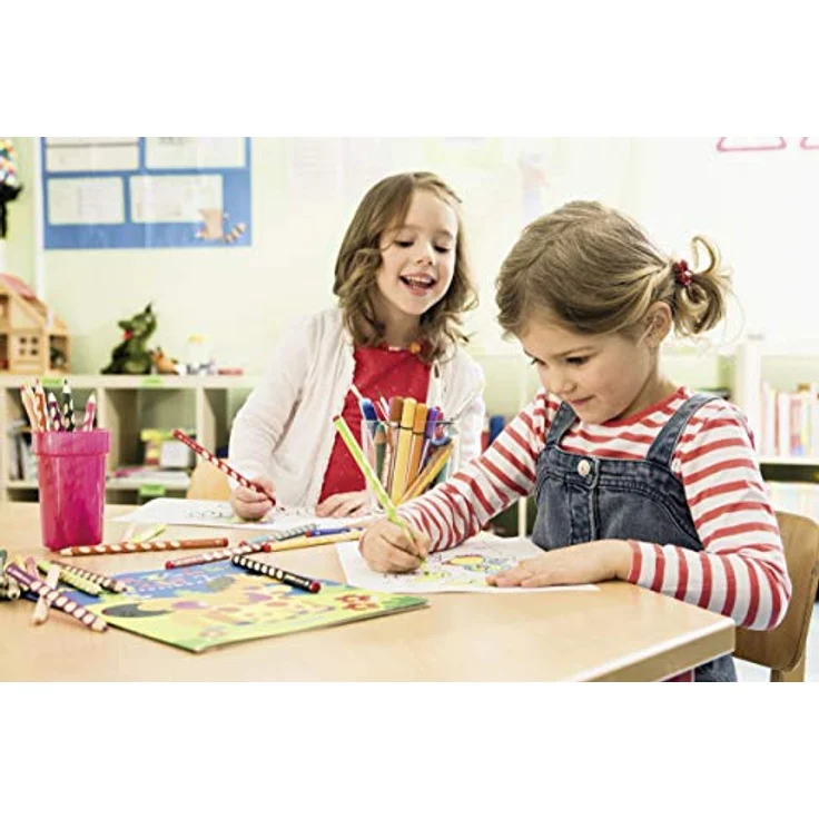 Ergonomischer Buntstift für Rechtshänder - STABILO EASYcolors - 6er Pack - mit 6 verschiedenen Farben – Bild 3