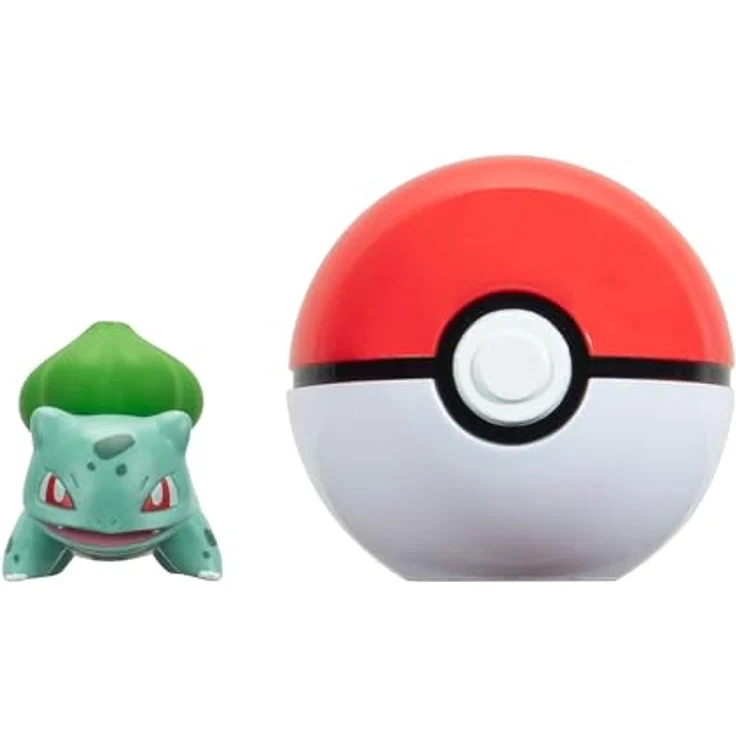 Jazwares Pokémon – Clip n Go Bulbasaur mit Pokéball, detailgetreue Sammelfigur zum Befestigen am Gürtel – Bild 3