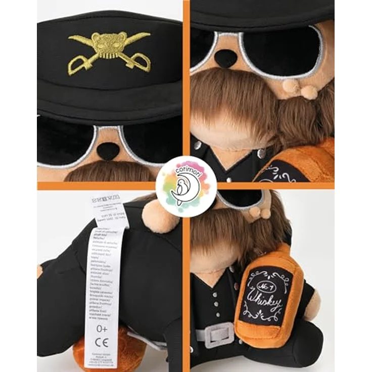corimori Kuscheltier 25cm, Motörhead Lemmy Kilmister | Plüschtier, Merchandise, Fanrtikel, ca. 25cm groß – Bild 5
