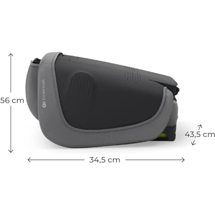 KinderKraft Unity 2 I-Size GREY, Kindersitz mit ISOFIX, 5-fach verstellbarer Rückenlehne und SPS-Seitenaufprallschutz für Kinder von 100 bis 150 cm – Bild 12