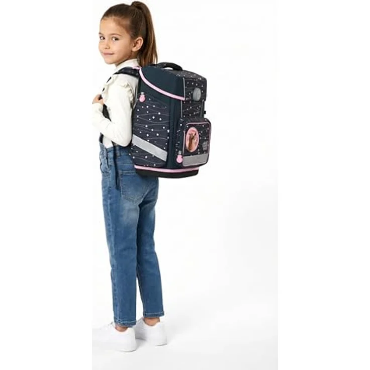SCHOOL-MOOD Champion Maxx Pro Schulranzen-Set 6-teilig, ergonomisch höhenverstellbar, 22 L, ca. 1,1 kg – Motiv Ella (Pony), für Grundschule 1.–4. Klasse, Modell 2026 – Bild 2