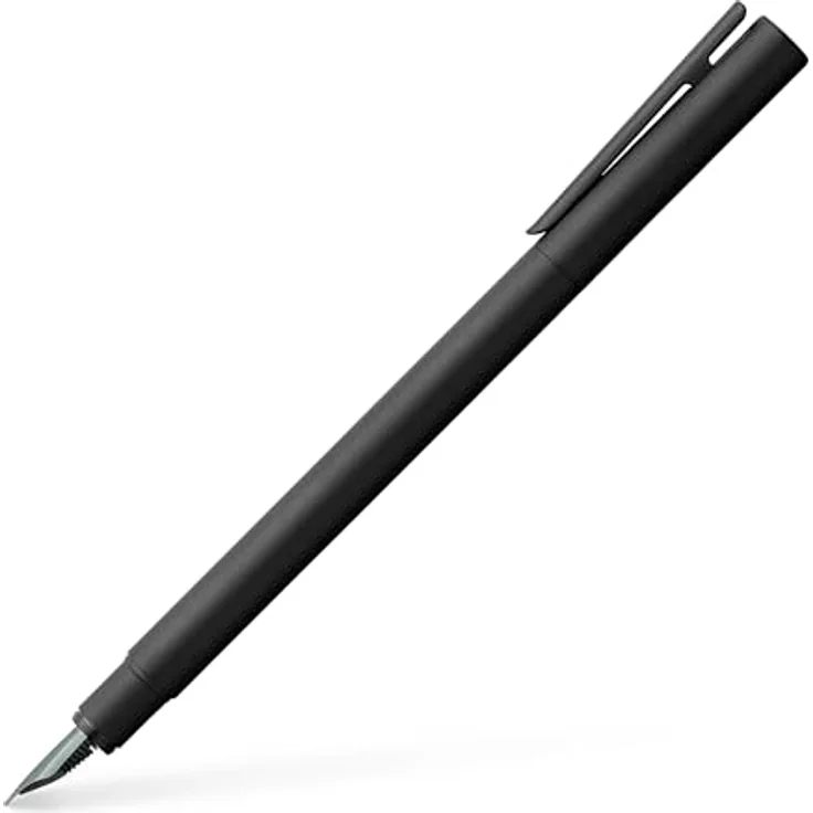 Faber-Castell Füllfederhalter Neo Slim, Design Füller mit Edelstahlfeder Breite M, mattes Metallgehäuse