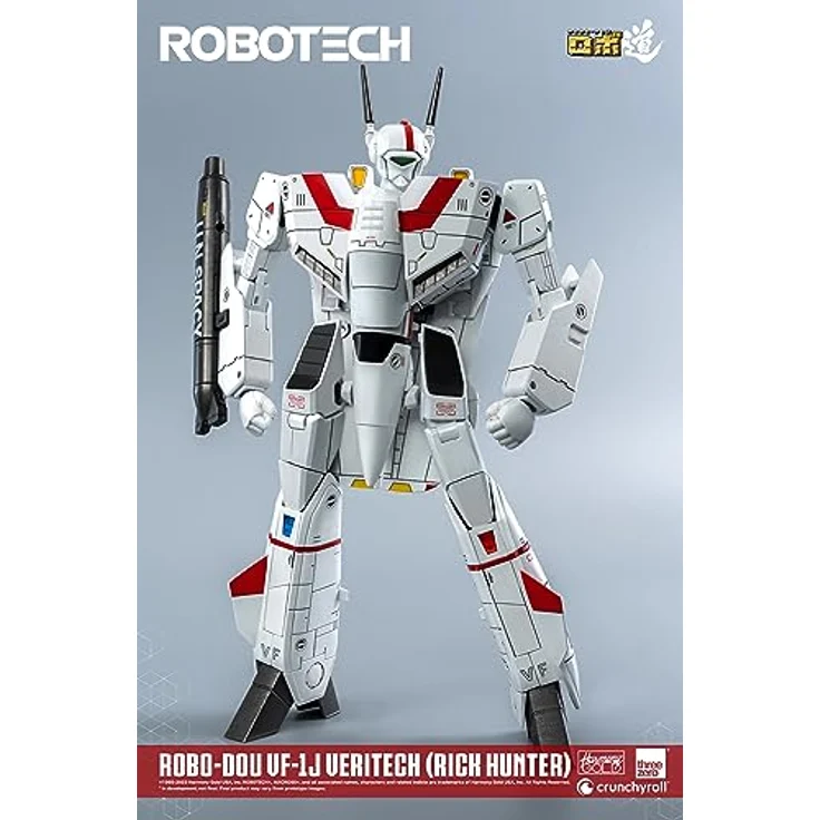 threezero Robotech: ROBO-DOU VF-1J Veritech (Rick Hunter), 20,3 cm Transformierbare Figur mit 109 Gelenkpunkten und Zubehör – Bild 4