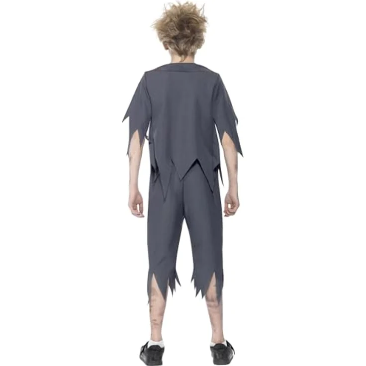 Halloween! Smiffys Zombiekostüm Schüler, mit Hose, Jacke, Hemdteil und Krawatte – Bild 4