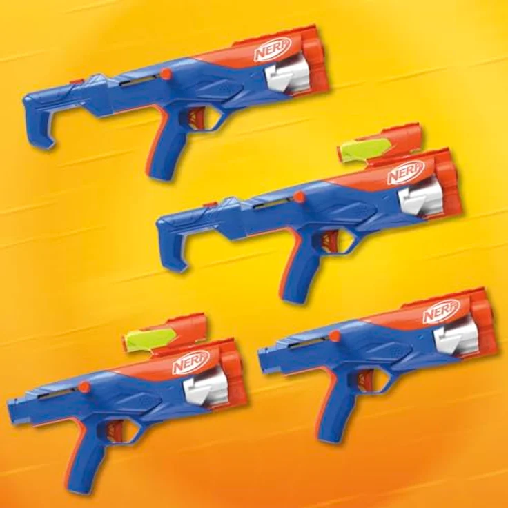 NERF N Series Gear Up Pack, 3 Blaster, 18 Nerf N1 Darts, nur kompatibel mit Nerf N Series Blastern – Bild 3