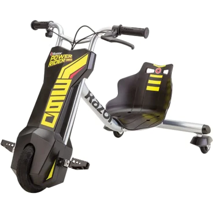 Razor Dreirad mit Elektromotor Powerrider 360 - 2014 US TV Item, Black, 20173801 - Dreirad mit bis zu 13 km/h, Dualen drehbaren Casterrädern – Bild 1