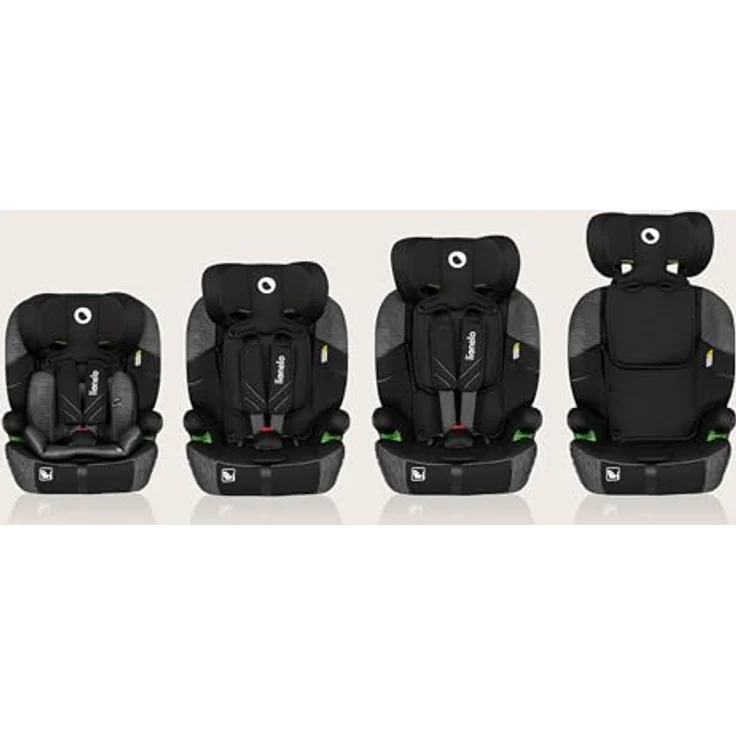 lionelo Autokindersitz LEVI ONE I-SIZE, i-Size R129 / Memory Foam / Dri-Seat, ab 12 Monaten, bis 12 Jahren, 9,00 kg - 36,00 kg (Set) – Bild 11