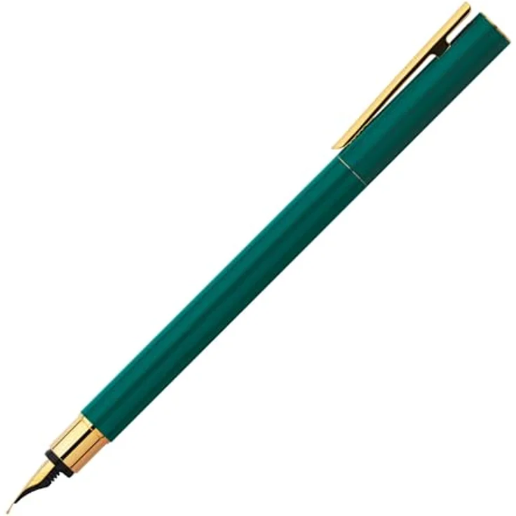 Faber-Castell Füller Neo Slim, Limited Edition in Gold Rainforest, Edelstahl Feder EF, Metall schaft grün – Bild 1