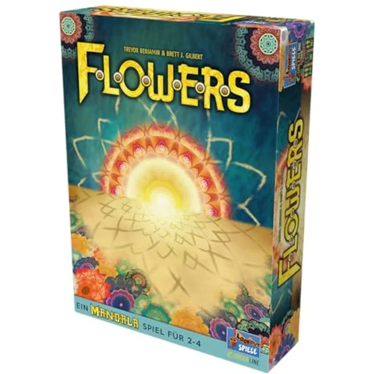 Lookout Flowers, Mandala Kartenspiel für 2-4 Spieler, inklusive Spielmatte und 90 Karten – Bild 3