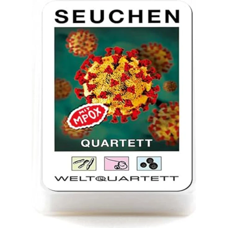 WESTCRAFT Spielquartett Tyrannen I-IV, Kartenspiel mit schwarzem Humor und makabren Themen, inklusive Lets Play Aufkleber