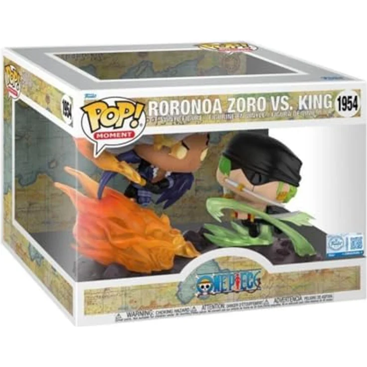 Funko POP! Moment One Piece Roronoa Zoro vs. King Exclusive, Sammelfigur im detailreichen Design – Bild 2