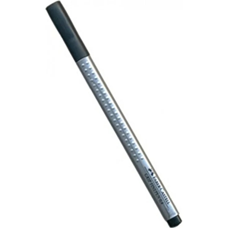 Faber-Castell Grip Fineliner, schwarz, 0,4 mm mit ergonomischer Dreikantform und wasserbasierter Tinte – Bild 1