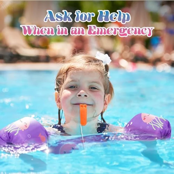HeySplash Kinder Schwimmflügel, Cartoon Design Schwimmhilfe 2-6 Jahre Kinder Schwimmreifen Sicher Kein Aufblasen Schwimmgürtel mit Sicherheitsverschluss für Jungen Mädchen Schwimmtrainer, Lila – Bild 2