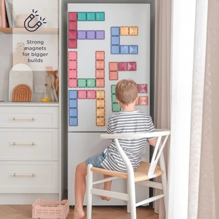 Connetix Pastel Rectangle Pack Magnetspielbausteine, 24 Teile, ab 3 Jahren – Bild 2