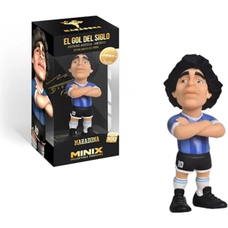 MINIX Maradona Sammelfigur, 12 cm, PVC, „Tor des Jahrhunderts“ in Fensterbox – Bild 2