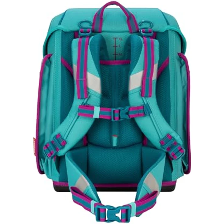 Der echte Scout Neo Dreamworld Schulranzen-Set, reflektierend und fluoreszierend, inklusive 2 Schlampermäppchen und Sportbeutel, blau – Bild 5