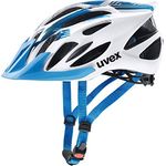 uvex flash - leichter Allround-Helm für Damen und Herren - individuelle Größenanpassung - waschbare Innenausstattung - white blue - 53-56 cm