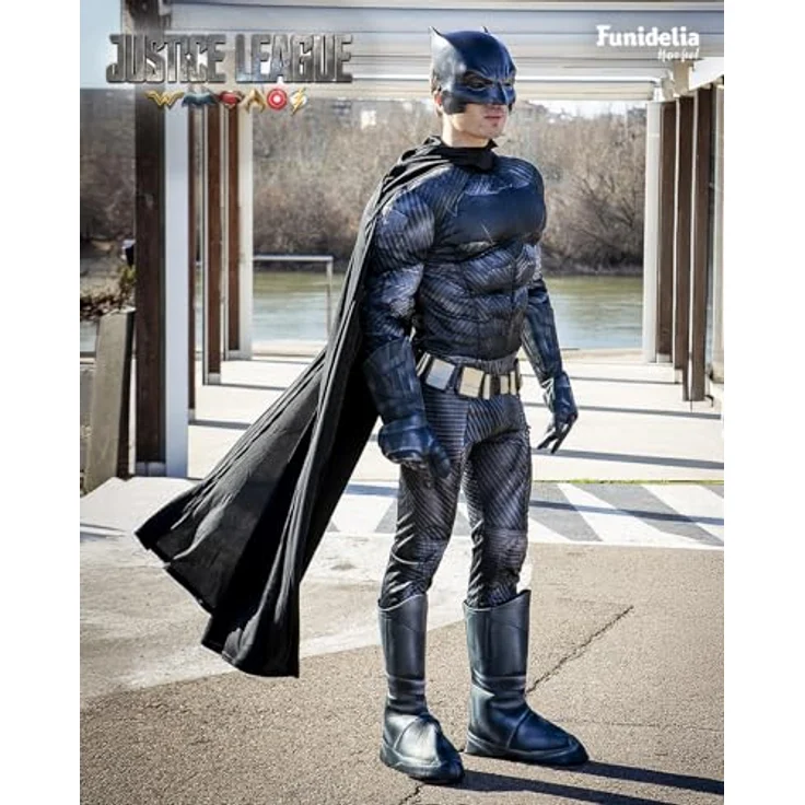 Funidelia Offizielles Batman Kostüm für Herren - Dunkler Ritter Verkleidung, Größe L, 100% Polyester, Schwarz – Bild 4
