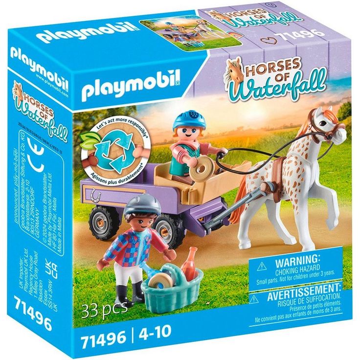 Playmobil® Konstruktions-Spielset Ponykutsche (71496), Horses of Waterfall, (33 St), Made in Europe – Bild 1