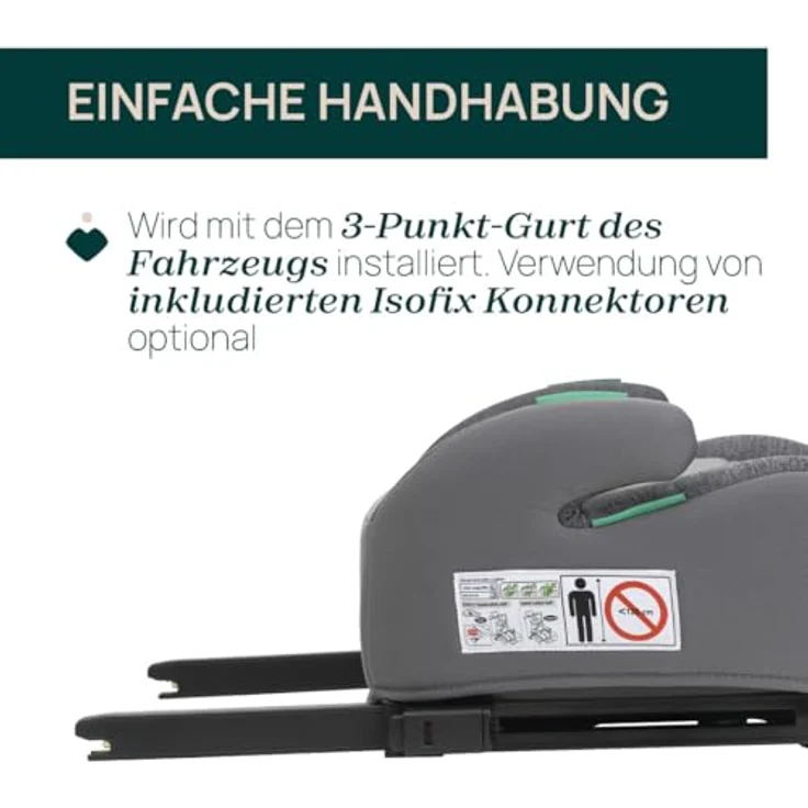 Chicco Quasar Fix I-Size, Kindersitzerhöhung für Kinder von 125 bis 150 cm, mit Isofix-Konnektoren und Gurtführung – Bild 3