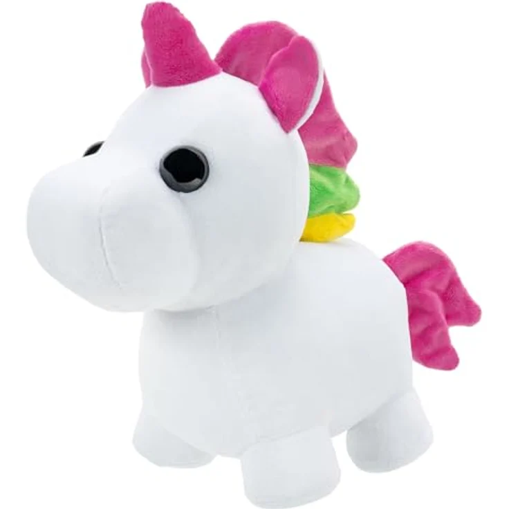 Adopt Me! AME0011-30 cm Leucht Plüsch - Einhorn, offizielles Plüsch mit exklusivem Spielcode, Neon Unicorn, 3 Leucht Modi, virtueller Item Code – Bild 3