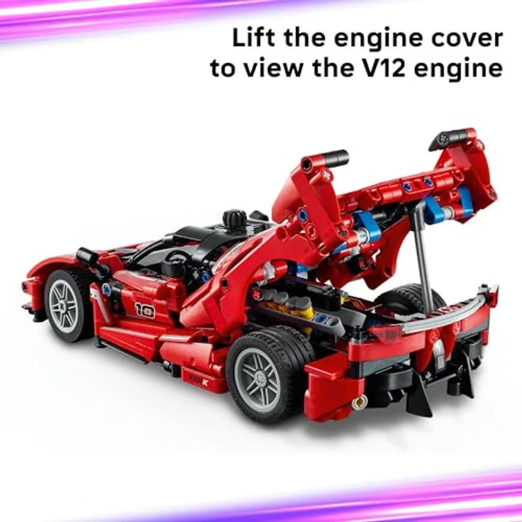 LEGO Technic 42212 Ferrari FXX K, 897-teiliges Modell mit KERS-Technologie, Maßstab 29 x 12 x 8 cm für ab 10 Jahre – Bild 6