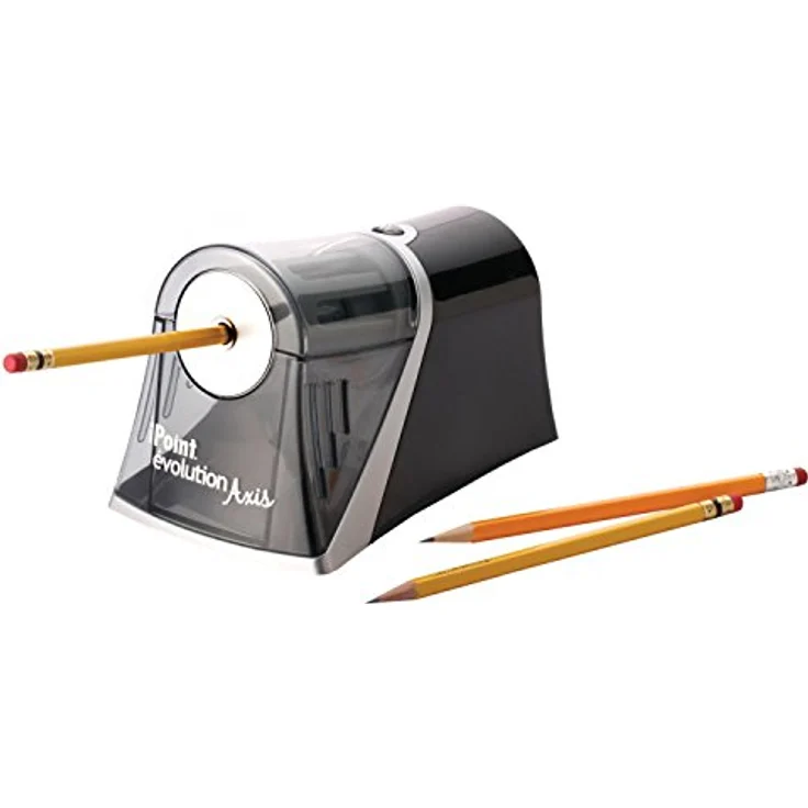 Westcott iPoint évolution Axis, Elektrischer Anspitzer mit Auto-Stopp-Technologie und großem Auffangbehälter – Bild 5