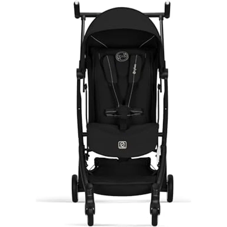 Cybex Gold Kinderwagen LIBELLE, ultraleicht (6 kg), handgepäcktauglich, Einhand-Gurtsystem, Magic Black – Bild 2