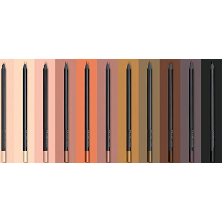 Faber-Castell 116414 - Buntstifte hautfarben Black Edition, 12er Kartonetui, bruchsicher, dreikant, Skin Tones – Bild 4