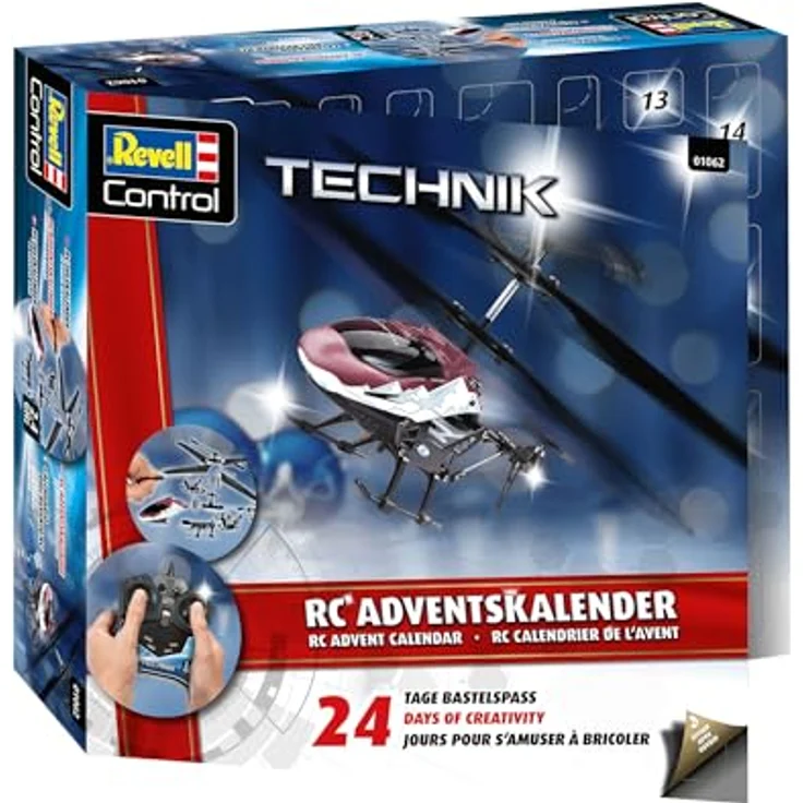 Revell Adventskalender RC Hubschrauber, ferngesteuertes Modell zum Basteln mit 24 Bauabschnitten, für Anfänger und Profis, ab 10 Jahren – Bild 2